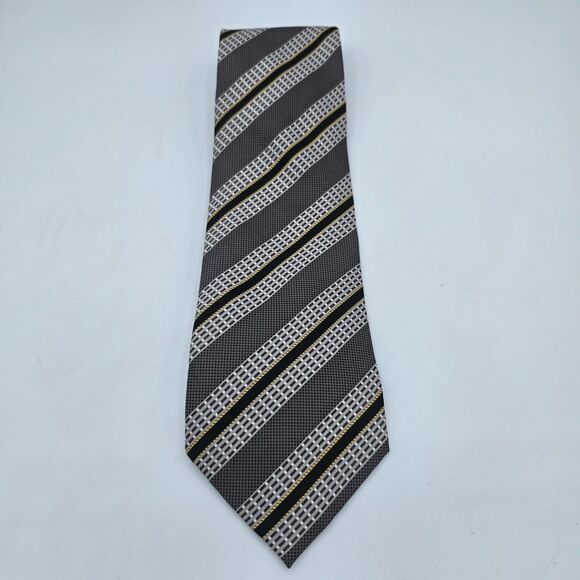 Rene Chagal Multicolor Fine Geometric Men's Tie, Vintage 57 x 4 In Necktie - Picture 2 of 6